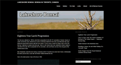 Desktop Screenshot of lakeshorebonsai.com