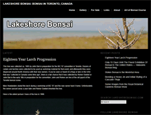 Tablet Screenshot of lakeshorebonsai.com